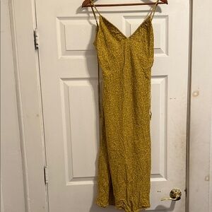 Wild Fable Yellow Floral Midi Dress